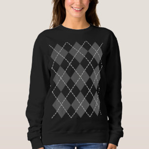 Muster der Raute für die Spur von Hipstern mit hoh Sweatshirt