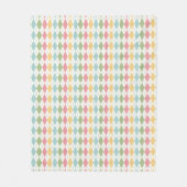 Muster der Raute Pastel Fleecedecke (Vorderseite)