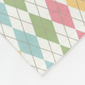 Muster der Raute Pastel Fleecedecke (Ecke)