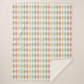 Muster der Raute Pastel Sherpadecke (Vorderseite)