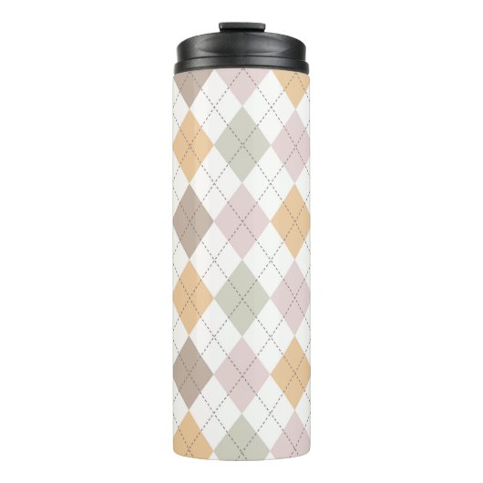 Muster der Raute Pastel Thermosbecher (Vorderseite)