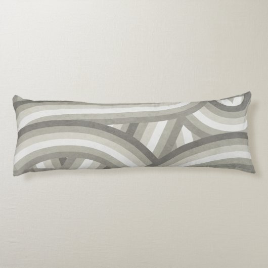 Muster der Regenbogenstreifen auf neutraler/beige Seitenschläferkissen (Rückseite)