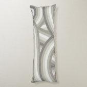 Muster der Regenbogenstreifen auf neutraler/beige  Seitenschläferkissen (Rückseite (Vertikal))