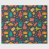 Muster der ReRo-Raumeinheit Geschenkpapier (Flach)