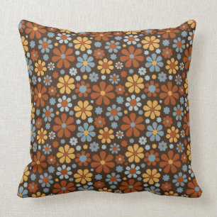 Muster der Retro-Blume Kissen