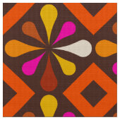 Muster der Retro-Fabric Stoff (Nahaufnahme)