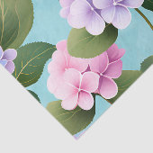 Muster der Retro Hydrangea-Blume Seidenpapier (Ausschnitt)