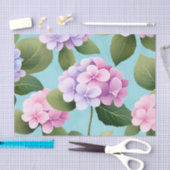 Muster der Retro Hydrangea-Blume Seidenpapier (Handwerk)