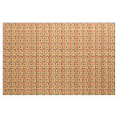 Muster der Retro-Quadrate - rot, braun und orange Stoff (Yard (91,4 cm))