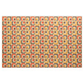 Muster der Retro-Quadrate - rot, braun und orange Stoff (Fat Quarter (45,7 x 55,9 cm))