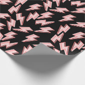 Muster der rosa Blitze Geschenkpapier (Ecke)