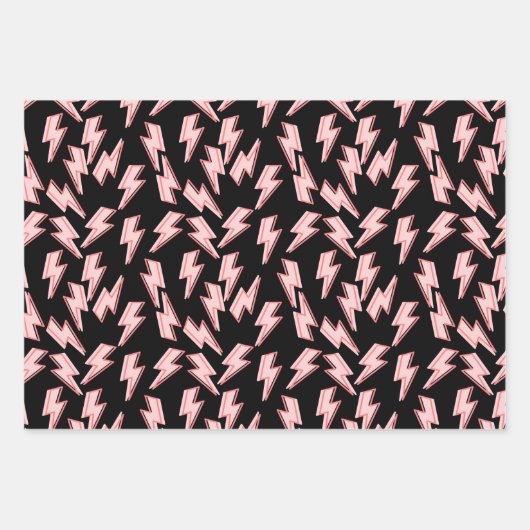 Muster der rosa Blitze Geschenkpapier Set (Vorderseite 2)