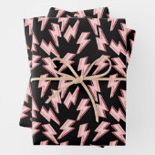 Muster der rosa Blitze Geschenkpapier Set (Beispiel)