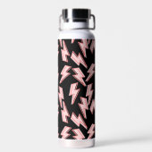 Muster der rosa Blitze Trinkflasche (Rückseite)