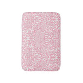 Muster der rosa, floralen Damast Badematte (Vorderseite Vertikal)