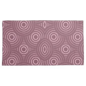 Muster der rosa geometrischen Kreise Kissenbezug (Vorderseite-Rechts)