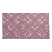 Muster der rosa geometrischen Kreise Kissenbezug (Rückseite-Links)