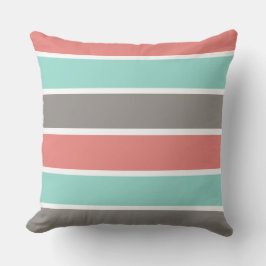 Muster der rosa Grenzlinie Grafik Kissen