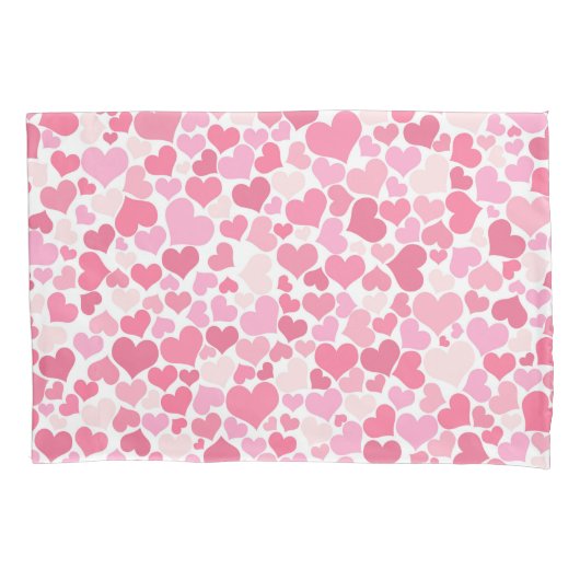 Muster der rosa Herzen - Muster der Pillowcases Kissenbezug (Vorderseite)