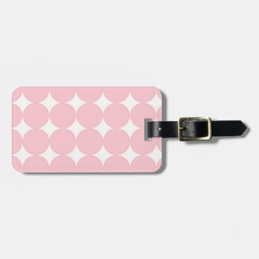 Muster der rosa Kreise Gepäckanhänger (Vorderseite horizontal)