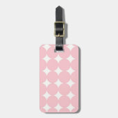 Muster der rosa Kreise Gepäckanhänger (Vorderseite vertikal)