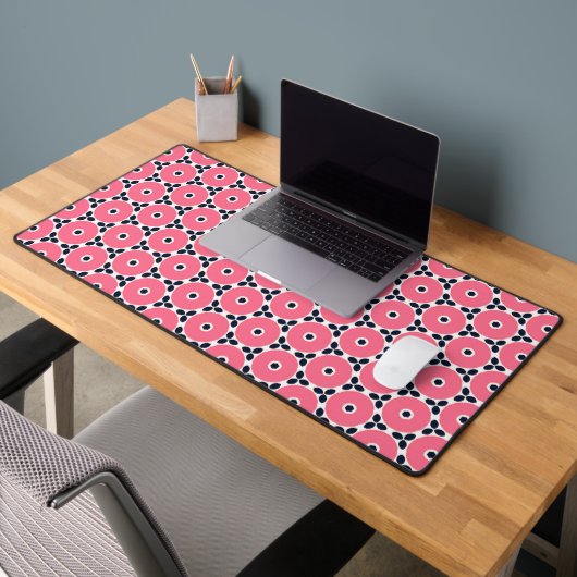 Muster der rosa Kreise Schreibtischunterlage (Büro 2)