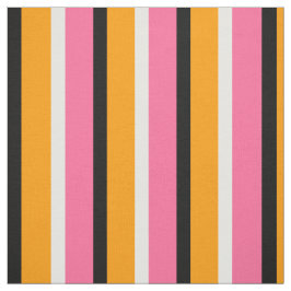 Muster der rosa Orangenstreifen Stoff