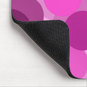 Muster der rosa Overlapping Circles Mousepad (Ecke)