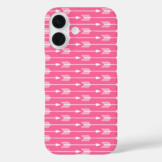 Muster der rosa Pfeiltasten Case-Mate iPhone Hülle (Rückseite)