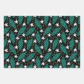 Muster der rosa Pflanze Geschenkpapier Set (Vorderseite 3)