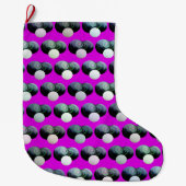 Muster der rosa Rasen, Großer Weihnachtsstrumpf (Vorderseite)