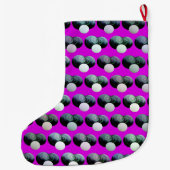 Muster der rosa Rasen, Großer Weihnachtsstrumpf (Rückseite)