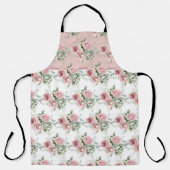 Muster der rosa Rose Schürze (Vorderseite)