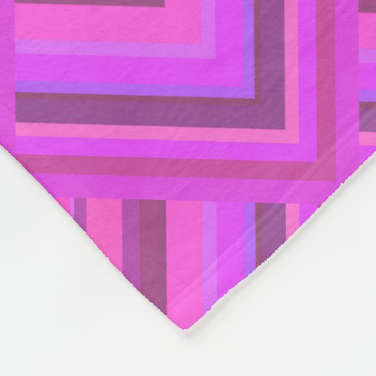 Muster der rosa Streifen Fleecedecke (Ecke)