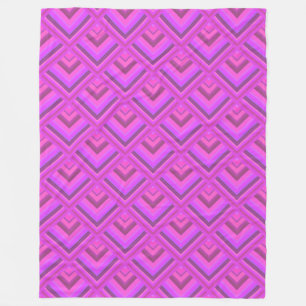 Muster der rosa Streifen Fleecedecke