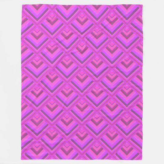 Muster der rosa Streifen Fleecedecke (Vorderseite)
