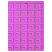 Muster der rosa Streifen Klemmbrett (Rückseite)