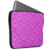 Muster der rosa Streifen Laptopschutzhülle (Vorne Rechts)