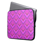 Muster der rosa Streifen Laptopschutzhülle (Vorderseite Links)