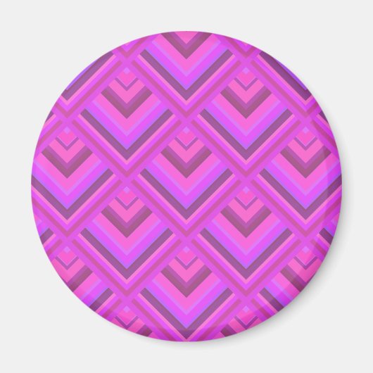 Muster der rosa Streifen Magnet (Vorne)