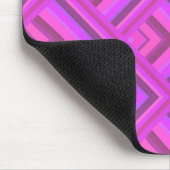 Muster der rosa Streifen Mousepad (Ecke)