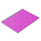 Muster der rosa Streifen Notizblock (Linke Seite)