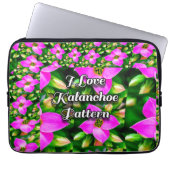 Muster der rosa tropischen Blume Laptopschutzhülle (Vorderseite)