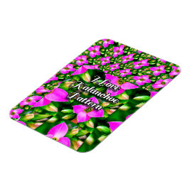 Muster der rosa tropischen Blume Magnet