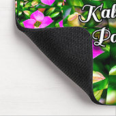 Muster der rosa tropischen Blume Mousepad (Ecke)