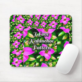 Muster der rosa tropischen Blume Mousepad