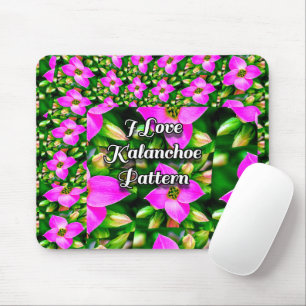 Muster der rosa tropischen Blume Mousepad
