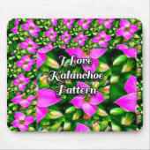 Muster der rosa tropischen Blume Mousepad (Vorne)
