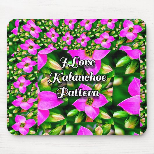 Muster der rosa tropischen Blume Mousepad (Vorne)