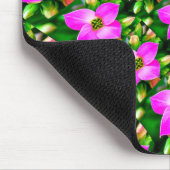 Muster der rosa tropischen Blume Mousepad (Ecke)